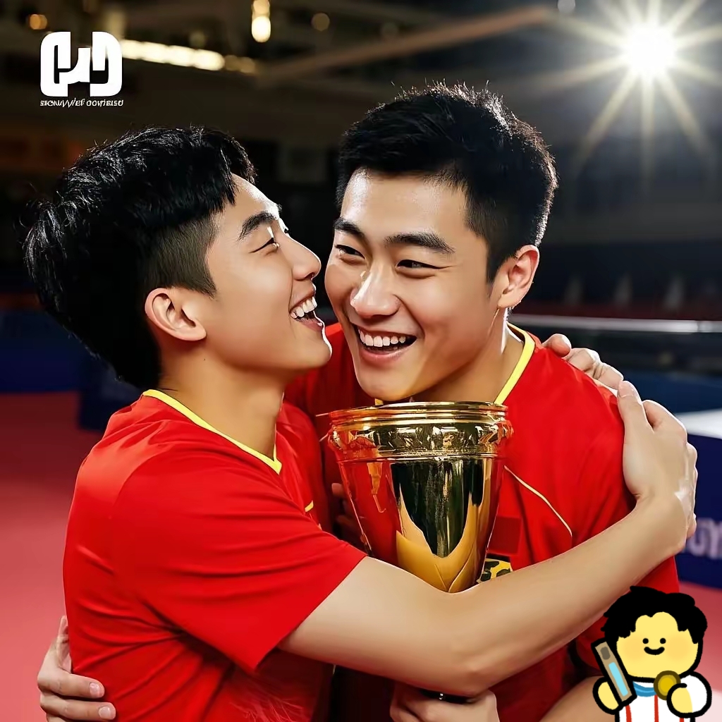 德国乒乓球队鏖战韩国乒乓球队，许昕完成帽子戏法